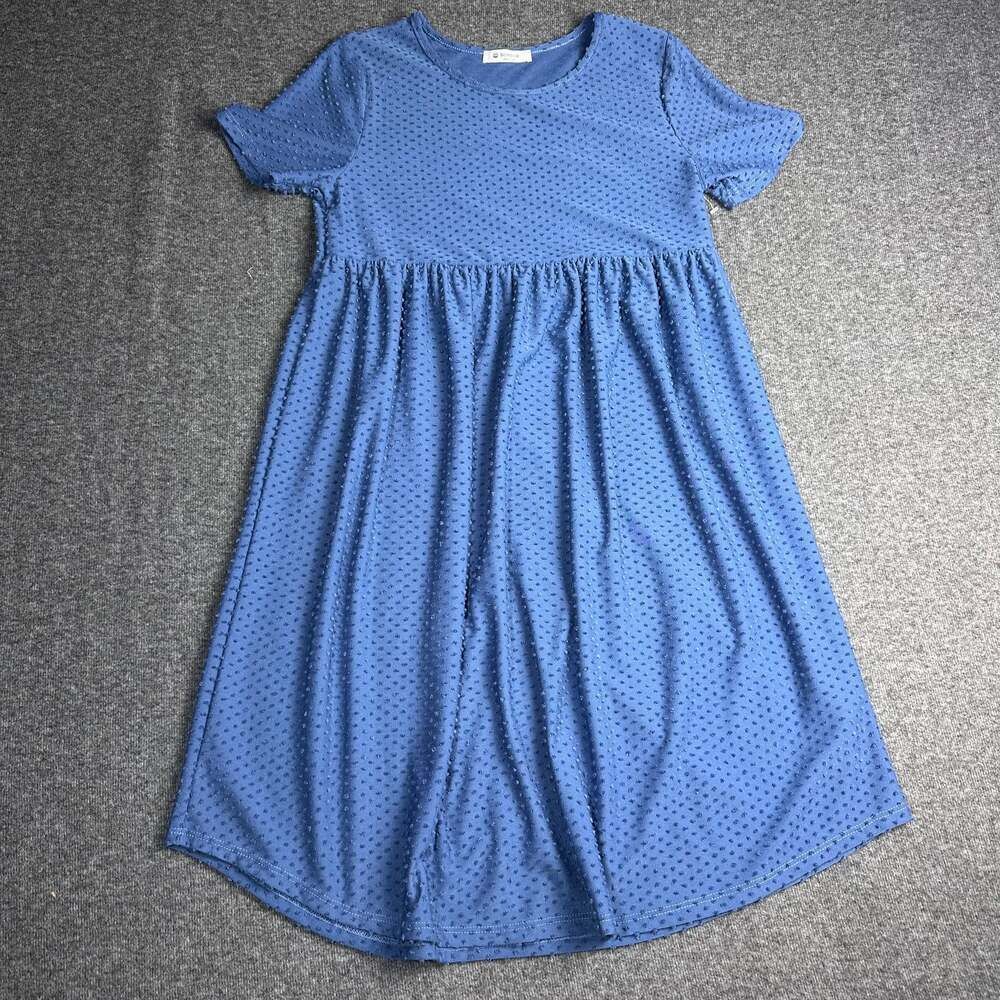 BOMBOM Knit‎ Swiss Dot Babydoll Dress